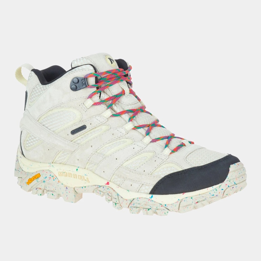 Merrell Women’s Moab 2 Mid Waterproof Hiking Boots - Birthday Confetti/Off White